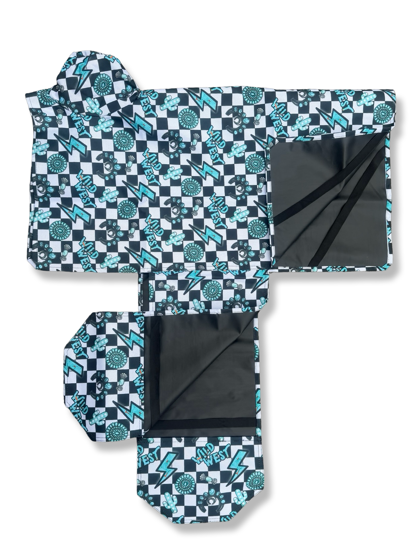 Saddle Cover: Turquoise Glass