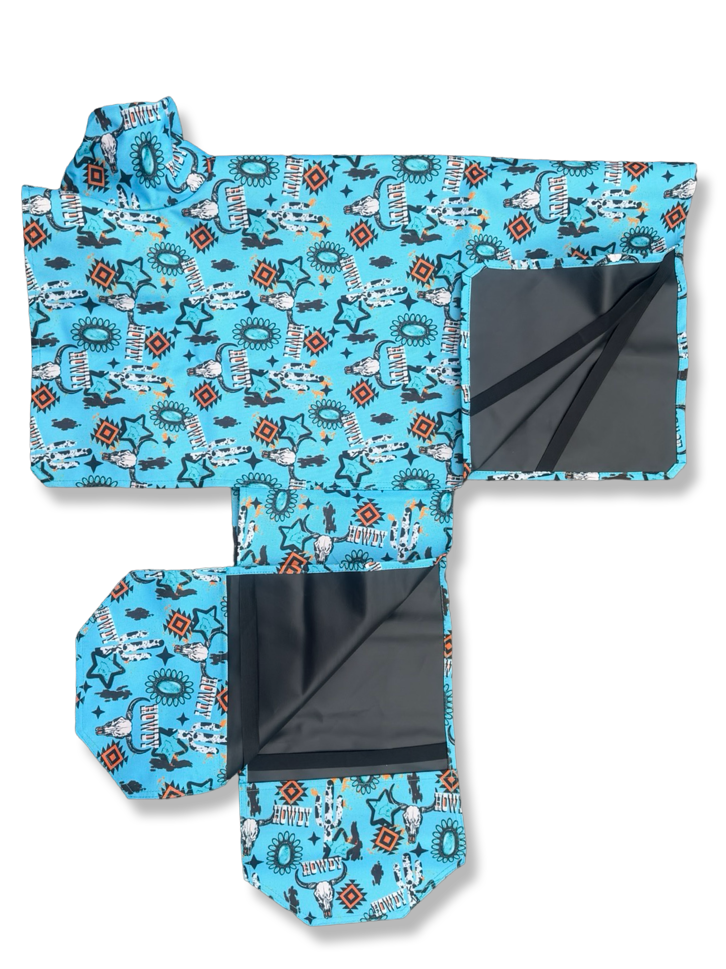 Saddle Cover: Turquoise Howdy