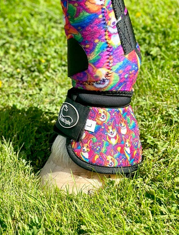 Bell Boots: Crazy Corgi / Medium