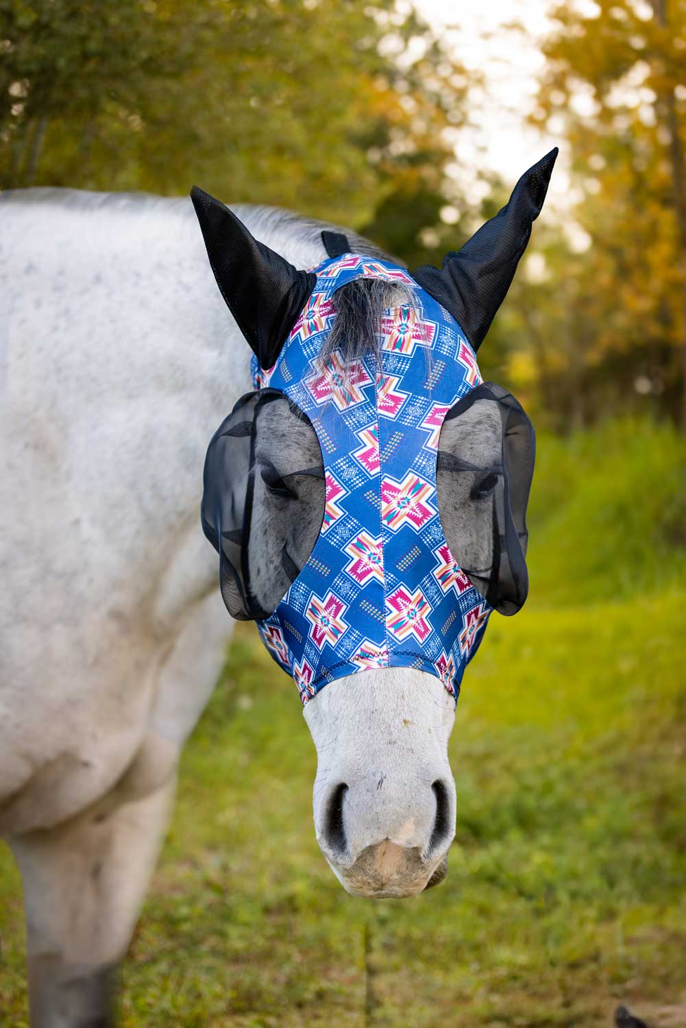 Lycra Fly Mask: Round Up / Horse